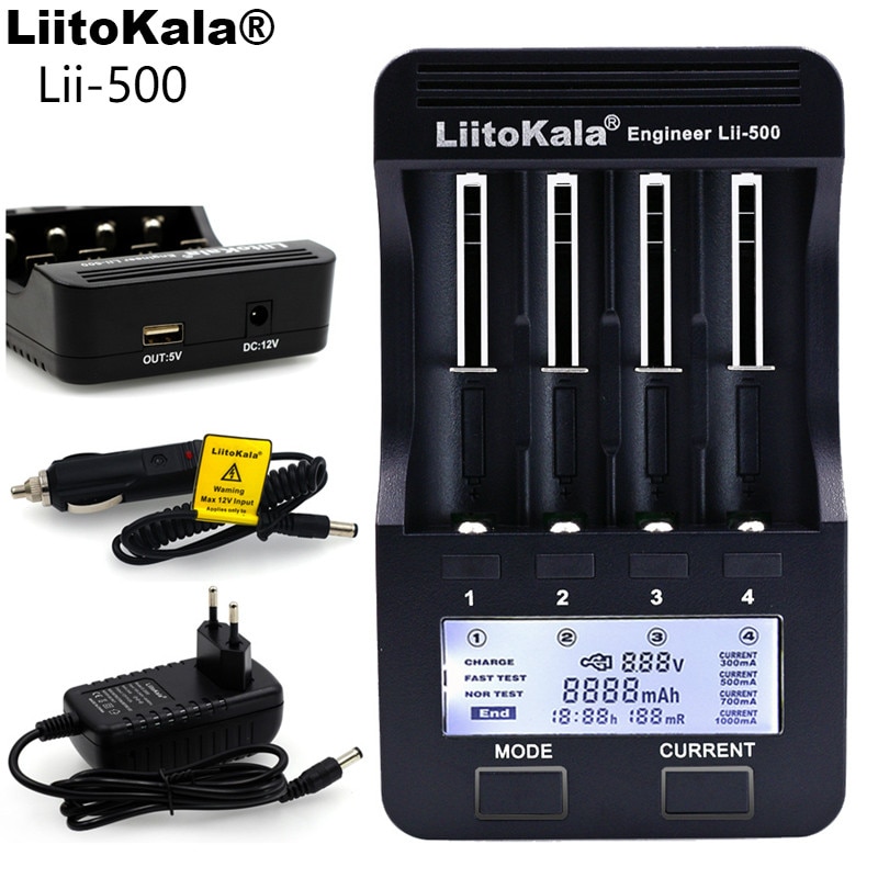 LiitoKala LCD , 3.7V 18650 26650 18500 18640 ..